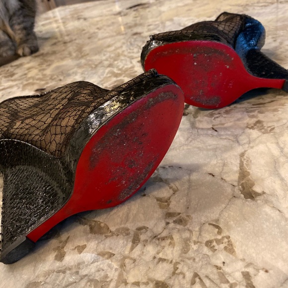 CL Snakeskin Peeptoe - Picture 6 of 6